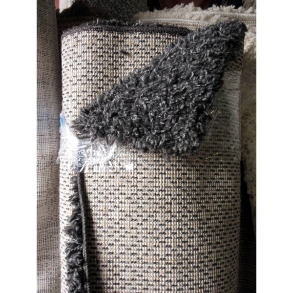5' x 7' Charcoal Shag Area Carpet 