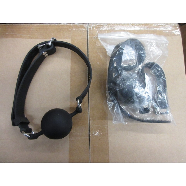 20 New Black Silicone Ball Gags - Individually Bagged