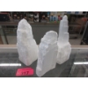 Image 1 : 3 Selenite Crystal Healing Towers - Tallest 6"