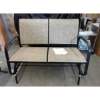 Image 1 : New Brown Patio Glider Loveseat with Steel Frame