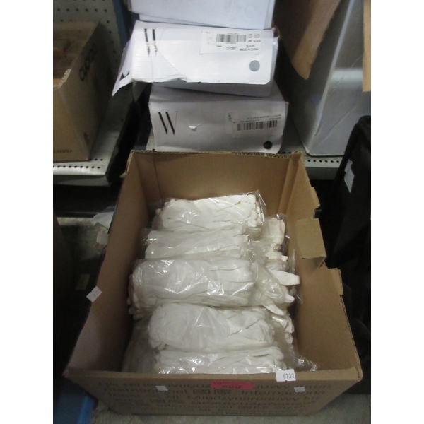 12 Packs of 12 New Pairs of White Inspection Gloves