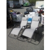 Image 1 : 2 New Grey Zero Gravity Patio Loungers