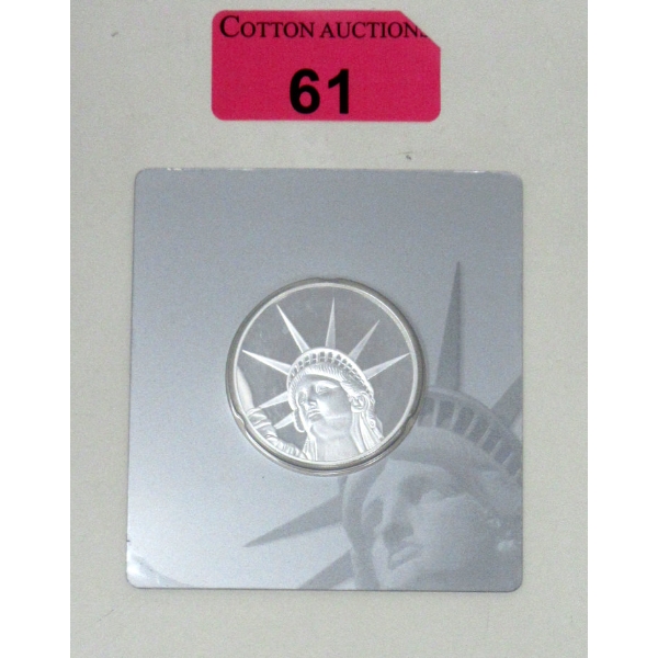 1.5 Oz .999 Silver Certified PAMP Suisse 2017 Liberty Coin 