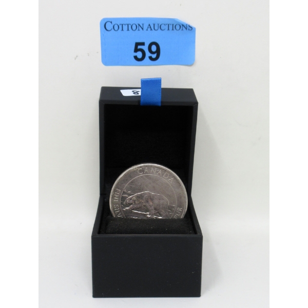 1.5 Oz .9999 Silver 2013 Polar Bear RCM Coin 