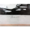 Image 3 : Maria Gabankova 1977 Linocut - "Music" 
