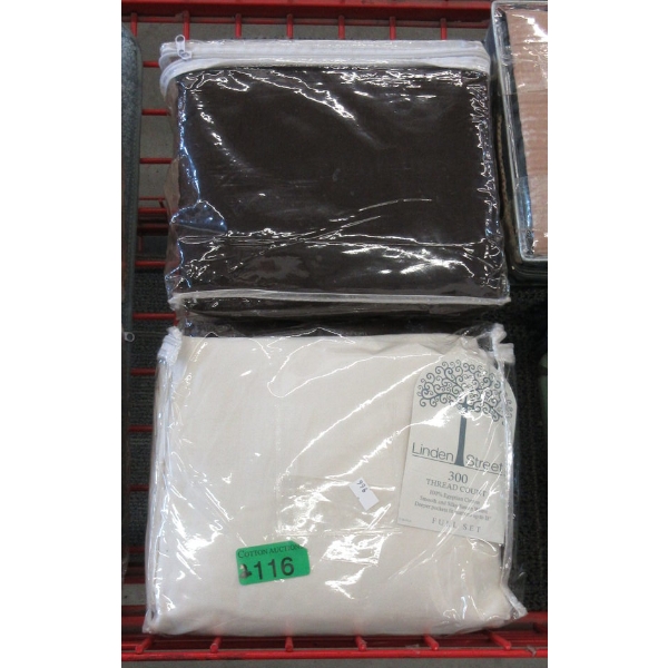 2 Full Size Linden Street Egyptian Cotton Sheet Sets