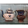 Image 1 : Antique English Imari Tea Pot & Allerton Luster Jug