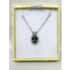 Image 2 : New Rainbow Mystic Topaz & Diamond Pendant Necklace
