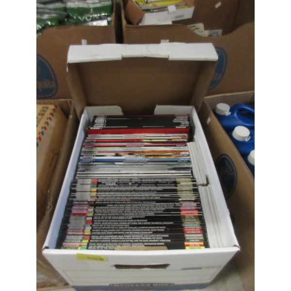 Box of Assorted Porn Magazines