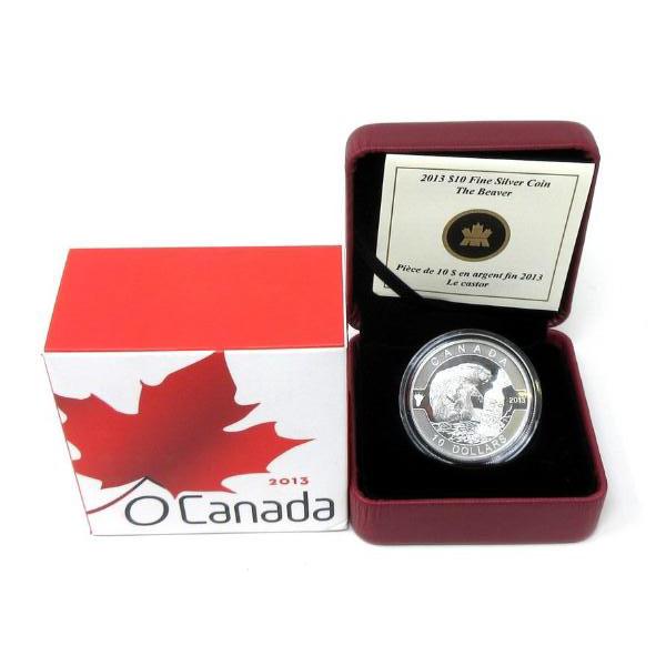 2013 .9999 Silver 1/2 Oz The Beaver Coin