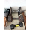 Image 1 : 3 Assorted Metal Dumbbells - Preowned