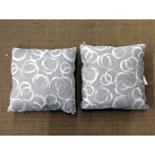 2 Taupe Accent Cushions - 18" x 18"