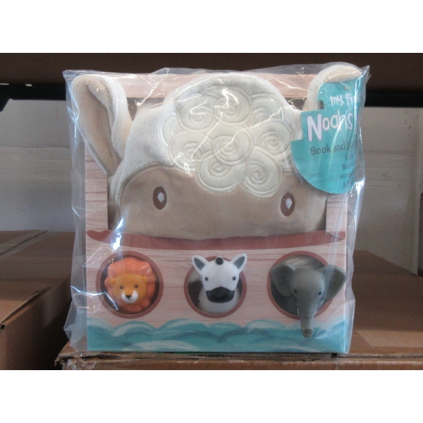 6 New Noah's Ark Book and Bath Time Sets
