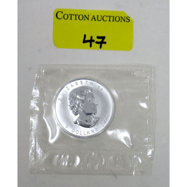 1 Oz .9999 Silver 2006 Maple Leaf Coin 