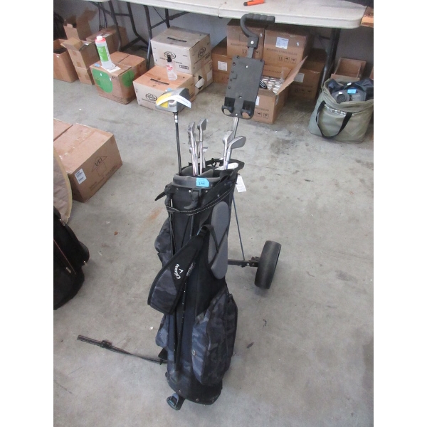 Ping Irons, Putter & T-900 Driver w/ Bag & Caddy