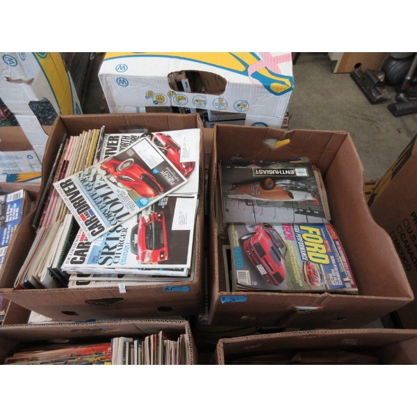 2 Boxes of Car & Driver & Other Auto Magazines