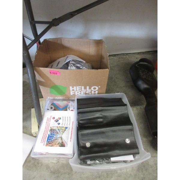 3 Boxes of Assorted New Banners, Syringes and More