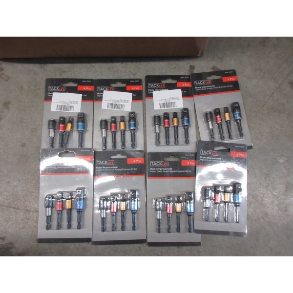 8 New Tacklife Socket Adapter/Extension Bit Sets