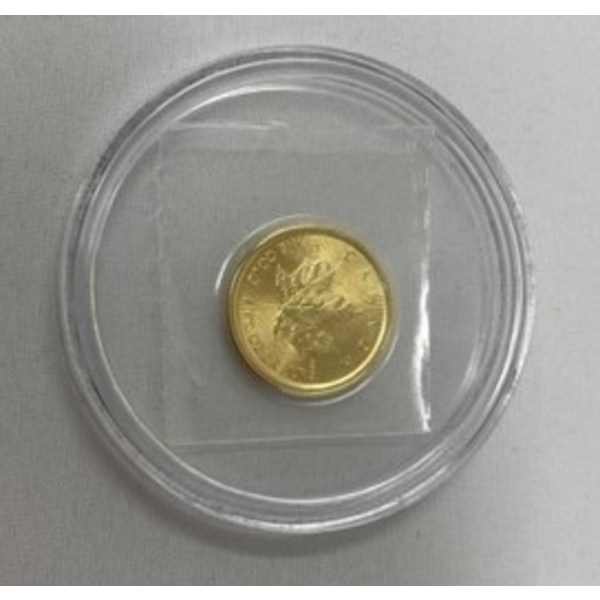 1/10 Oz .9999 Fine Gold 2023 Maple Leaf Coin 