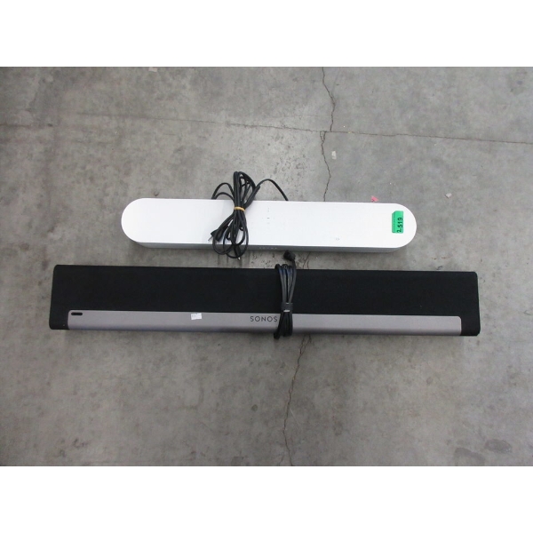 2 Sonos Beam and Sonos Playbar Soundbar