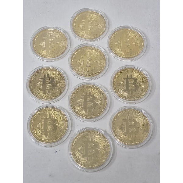 10 x Novelty Bitcoin Rounds
