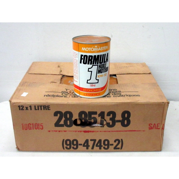 Case of 12 Motomaster Formula 1 Unopened Oil Cans