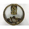 Image 3 : 2 Vintage Large Gold Filigree Perfume Bottles