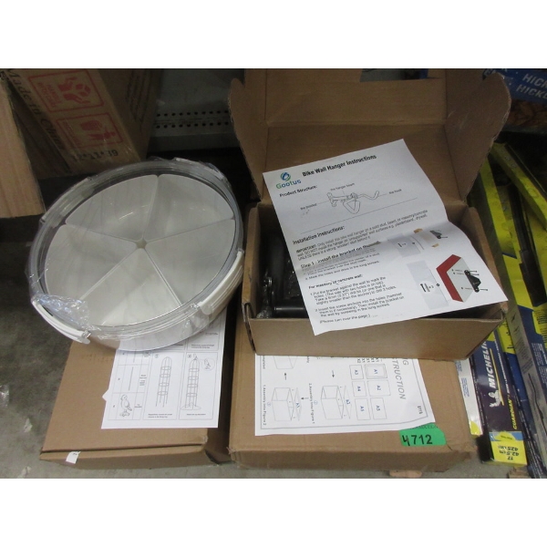 4 Piece Lot of Assorted Household Goods