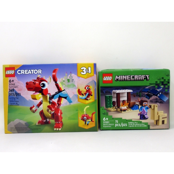 2 New LEGO  Building Toy Sets - Age 6+