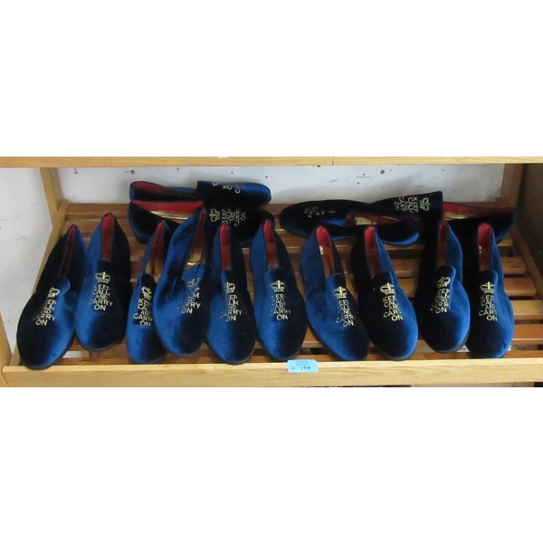7 New Pairs of Men's "Keep Calm & Carry On" Slippers