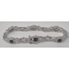 Image 2 : New Ladies Genuine Black Diamond Tennis Bracelet 