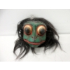 Image 1 : Carved Wood Balinese Frog Mask with Moving Jaw
