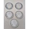 Image 2 : 5 x 1 Oz .999 Silver RMC Mint Art Round 