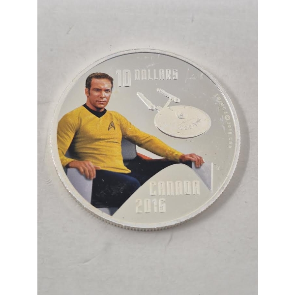 Half Oz .999 Silver 2016 Star Trek: James T Kirk Coin