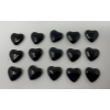 Image 1 : 15 Black Onyx Polished Heart Gemstones