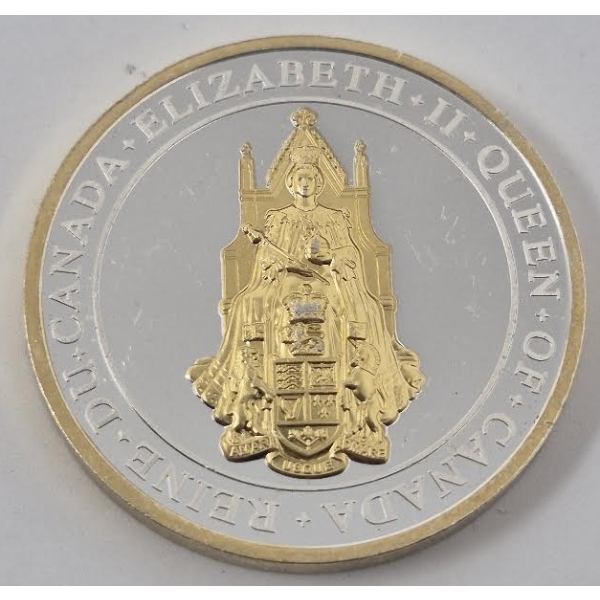 1 Oz .9999 Silver 2017 Great Seal Of Canada Coin 