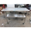 Image 1 : Stainless Steel Rolling Work Table with 1 Shelf