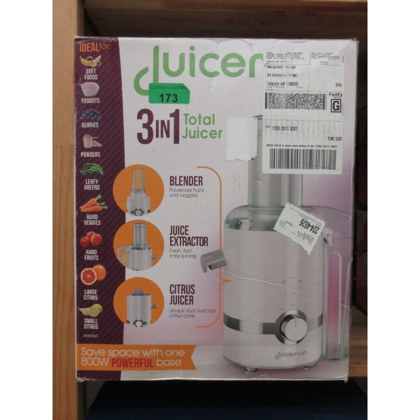 Juiceman 3-in-1 Total Juicer
