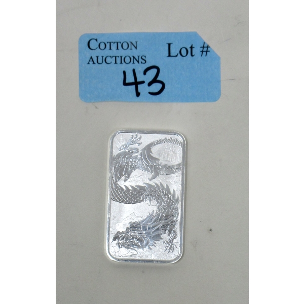 1 Oz .9999 Silver 2023 Year of the Dragon Legal Tender Coin 