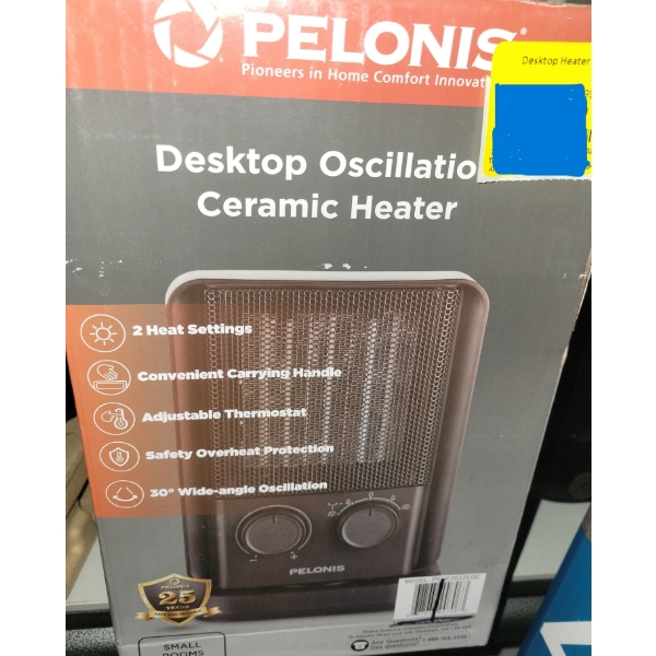 Pelonis Desk Top Oscillation Ceramic Heater - Customer Return