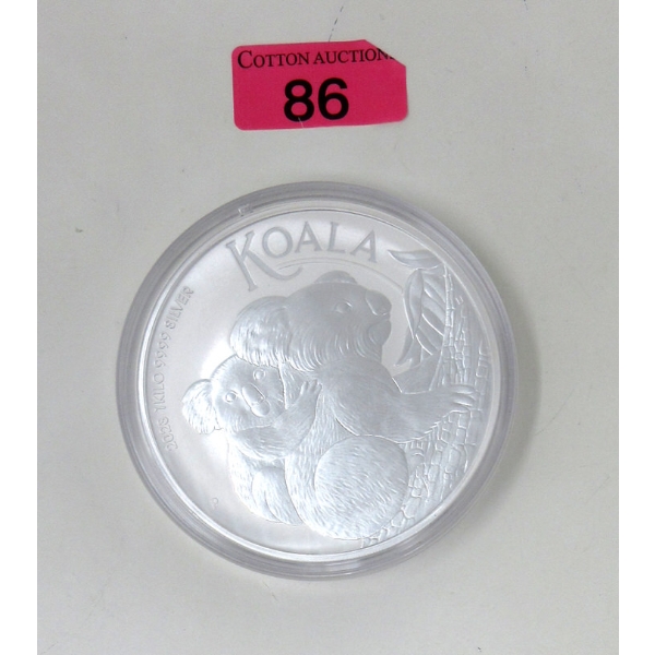 1 Kilo .9999 Silver 2023 Australian Koala Coin 
