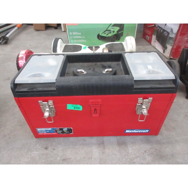 Mastercraft Metal Tool Box and Contents