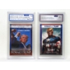 Image 1 : 2 New Donald Trump Graded Trading Cards