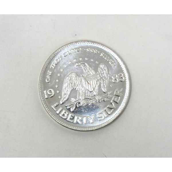 1 Oz .999 Silver Eagle Silver Trade Unit Round 