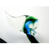 Image 2 : MCM Green/Blue Canadian Art Glass Bird Bowl