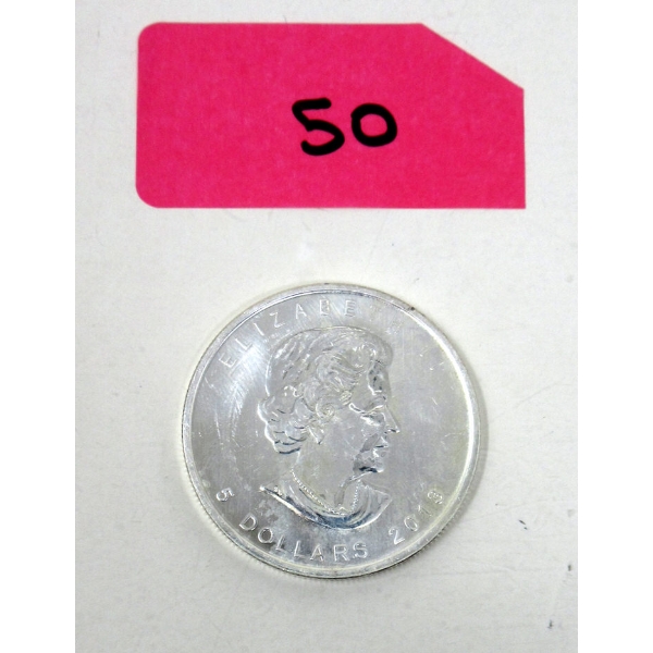 1 Oz .9999 Silver 2013 Canada Maple Leaf Coin 