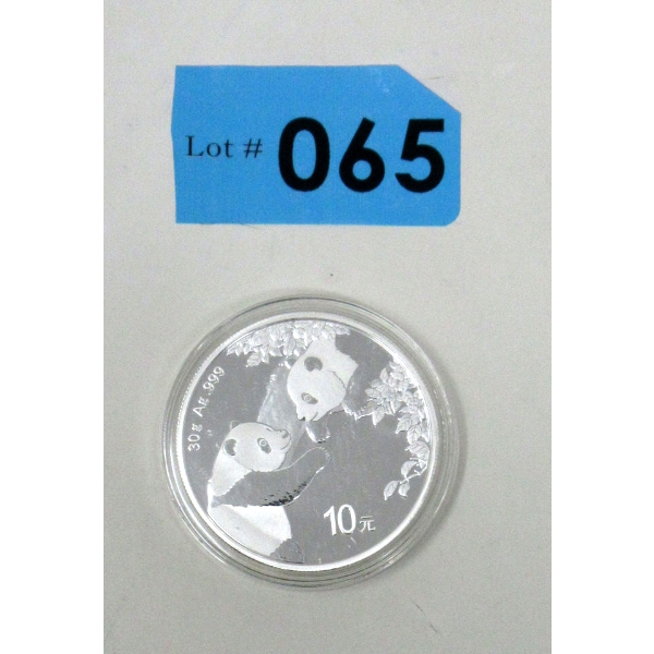 30 Gram .999 Silver 2023 China PANDA Coin 