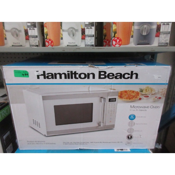 Hamilton Beach 1.1 Cu. Ft. Microwave - White 