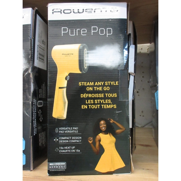 Rowenta Pure Pop Garment Steamer - Yellow