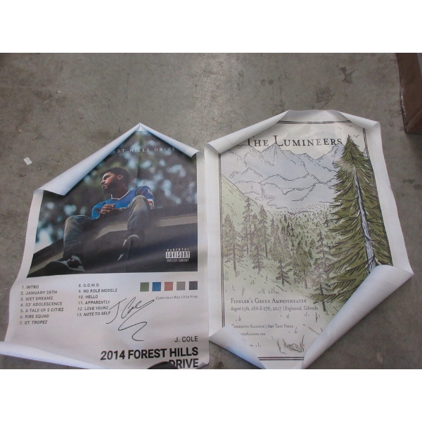 60+ New Assorted Vinyl Posters - 16" x 24"